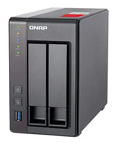 NAS-Gehäuse QNAP TS-251+ 2 Bay mit 2 GB RAM und Intel Celeron