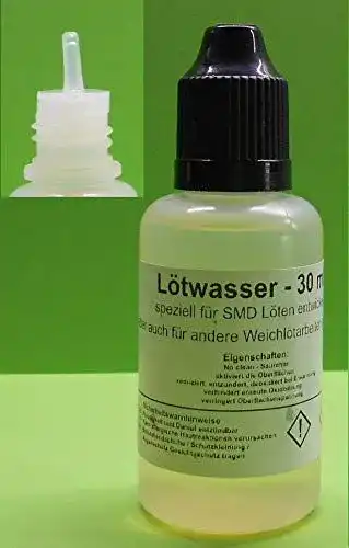 Lötwasser 30 ml für Weichlöten, Flussmittel für SMD