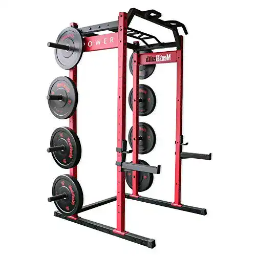 Multifunktionales Power Rack mit Klimmzugstange und Langhantelablage