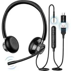 USB-C Headset New Bee für PC und Computer mit Mikrofon