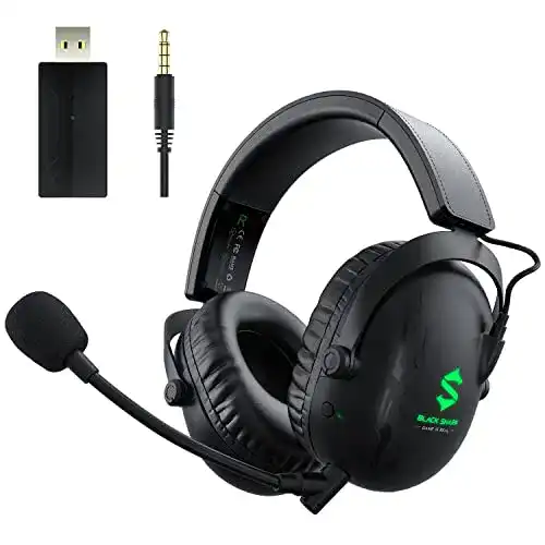 Black Shark Wireless Gaming Headset für PS4, PC und PS5