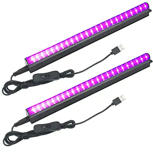 USB UV LED Schwarzlicht-Röhrenset 2 Stück 5W für verschiedene Anwendungen