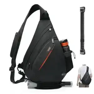 Tudequ Sling Bag für Herren mit 8 Taschen und großer Kapazität