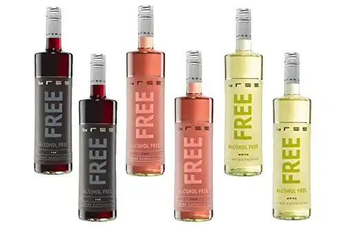 Alkoholfreies Wein Probierpaket von Bree Free Rot, Rosé und Weiß