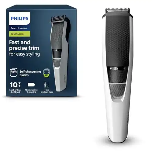 Philips Barttrimmer Serie 3000 mit Lift & Trim-Technologie