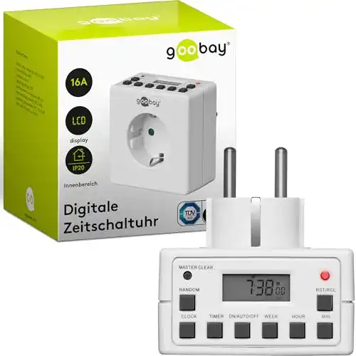 Digitale Zeitschaltuhr goobay 93256 für Innenanwendungen