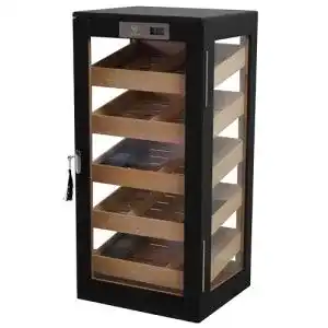 Germanus Humidor Schrank 33 in Schwarz