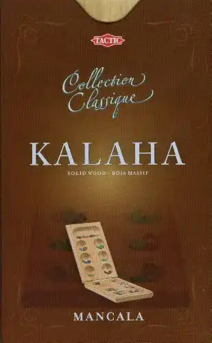 Kalaha Tactic 14005 – Traditionelles Holzspiel für zwei Spieler