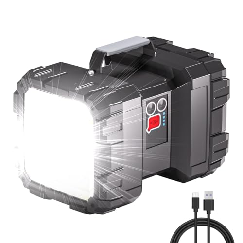 Handscheinwerfer LETOUR LED Taschenlampe mit 7 Modi und 10000 mAh