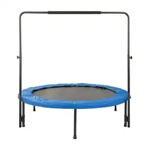Fitness-Trampolin mit 140 cm Durchmesser und Haltestange