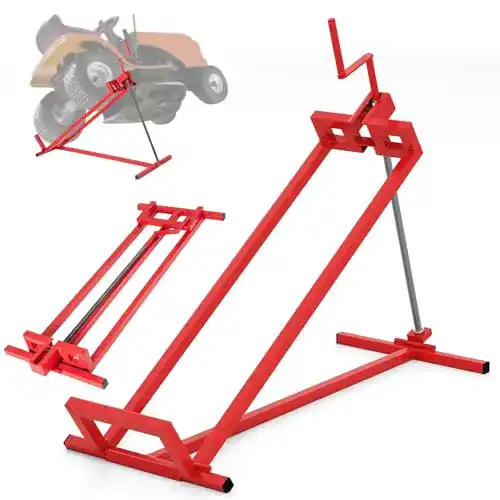 Rasentraktorheber Costway Hebevorrichtung bis 400 kg, faltbar und höhenverstellbar
