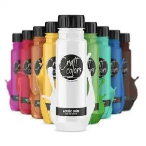 Pouring-Farben Craft Colors Acrylfarbe Set 10 x 250ml