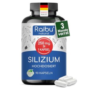 Silizium-Kapseln Raibu – 667mg hochdosiertes organisches Silica