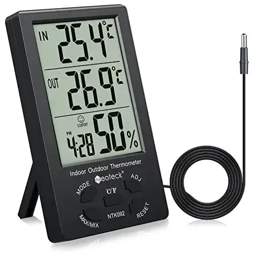 Min-Max-Thermometer Neoteck digitales Thermo-Hygrometer