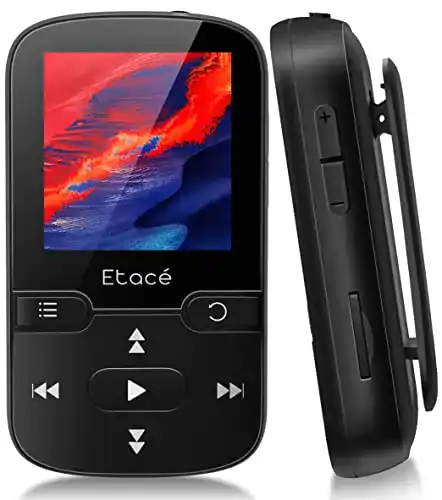 Etacé MP3-Player Sport mit Bluetooth 5.3 und 16GB Speicher