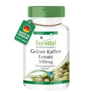 Grüner Kaffee Extrakt 500mg von Fairvital, hochdosiert