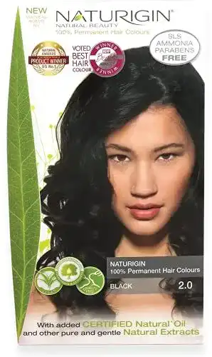 Schwarze Haarfarbe Naturigin Schwarz 2.0 permanente Haarfarbe