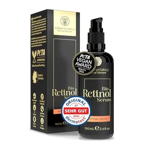 Retinol Kapua Naturals Bio Serum 100ml mit Hyaluron und Vitamin C
