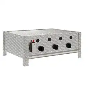 Gasbräter BBQ-Toro Edelstahl 3-flammig 64 x 52 x 27 cm