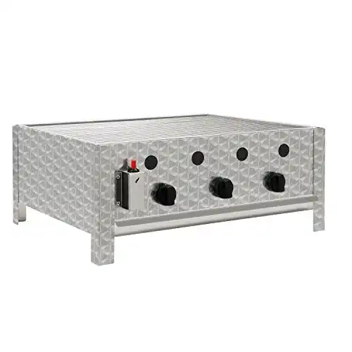 Gasbräter BBQ-Toro Edelstahl 3-flammig 64 x 52 x 27 cm