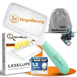 Beleuchtete Lupe
