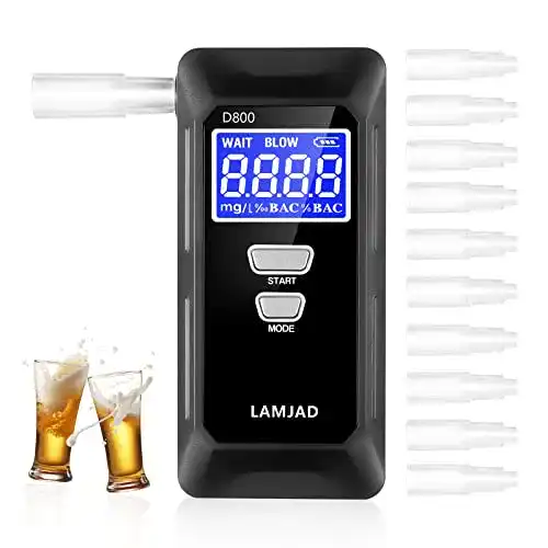 Alkoholtester von LAMJAD mit Sensortechnologie und Speicherfunktion