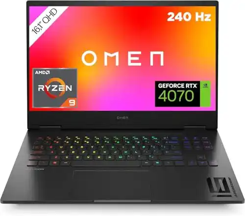 HP OMEN Gaming Laptop 16,1 Zoll QHD IPS mit AMD Ryzen 9 und RTX 3070 Ti