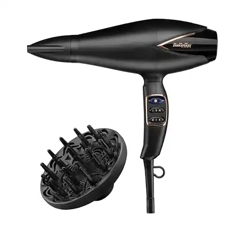 BaByliss Haartrockner Salon Air Brilliance D665E mit digitalem Motor