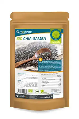 Chia Samen Bio 2000g – Zippbeutel von FP24 Health