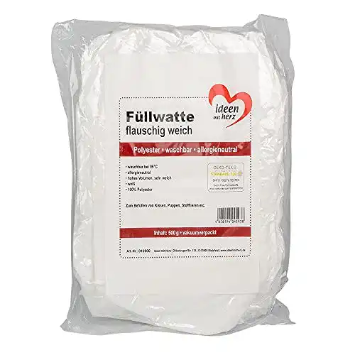 Füllwatte für Kuscheltiere, Kissen und mehr 500 g flauschige Füllung