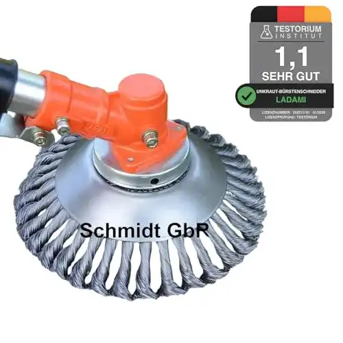 Unkrautbürste von Ladami für Freischneider mit 25,4 mm Anschluss