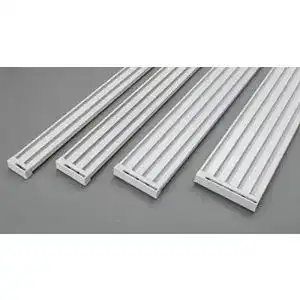 Gardinenschiene Rollmayer glänzend Weiß Aluminium 2, 3, 4, 5-läufig