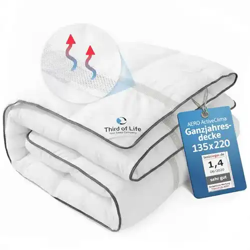 Bettdecke Third of Life 4 Jahreszeiten 135×220 Ganzjahresdecke
