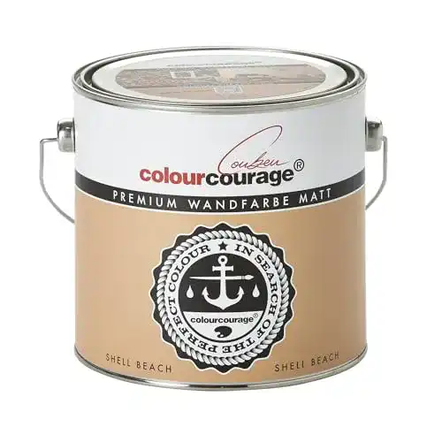 Beige Wandfarbe colourcourage Premium matt für Innenräume