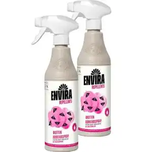 Envira Motten Abwehrspray 2 x 500 ml Effektives Mottenschutzmittel