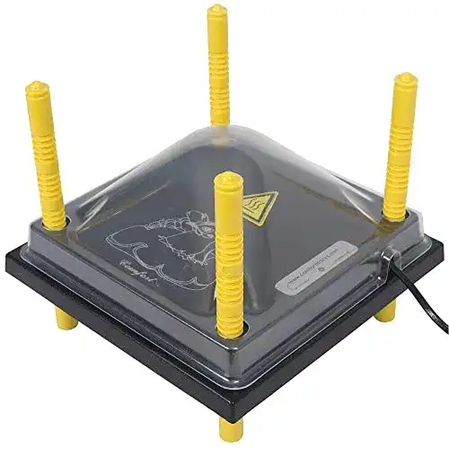 Wärmeplatte für Küken 25x25cm mit Temperaturregler und Schutzhaube