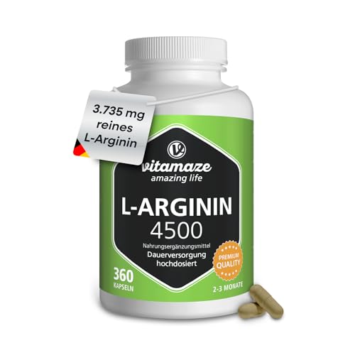 L-Arginin Vitamaze Kapseln hochdosiert 4500 mg