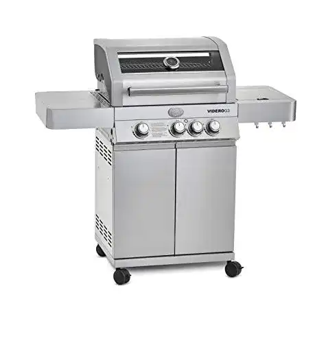 Edelstahl Gasgrill Rösle Videro G3 mit 3 Hauptbrennern und Seitenbrenner