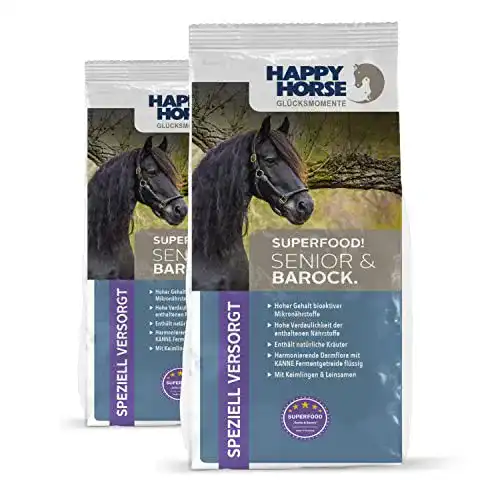 Pferdefutter für Senioren: Happy Horse Superfood für ältere Pferde