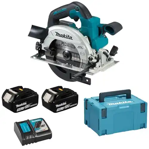 Akku-Handkreissäge Makita DHS660RTJ mit 57 mm Schnitttiefe und 2 Akkus