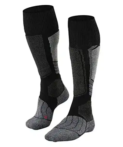 Merino-Skisocken von Falke für Herren, SK1 Comfort, Größe M, Khaki