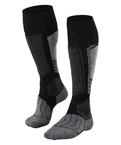 Merino-Skisocken von Falke für Herren, SK1 Comfort, Größe M, Khaki