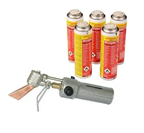Dachrinnen Lötset mit Dachrinnenlötkolben PK 932 und 5 Kartuschen