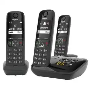 Gigaset AS690A Trio Telefonanlage mit 3 Mobilteilen