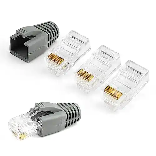 RJ45 Stecker WJUAN 20 Stück Cat5 für Netzwerkgeräte