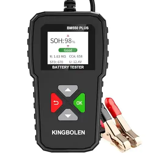 Kingbolen BM550 Plus Autobatterietester für 6V, 12V und 24V Batterien