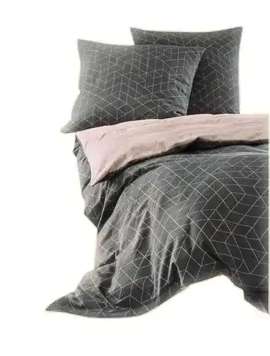Irisette Biber Bettwäsche-Set 135×200 cm grau 2-teilig