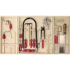 Laubsäge-Set Pebaro 406 im Öko-Laubsägeschrank, 26 Teile