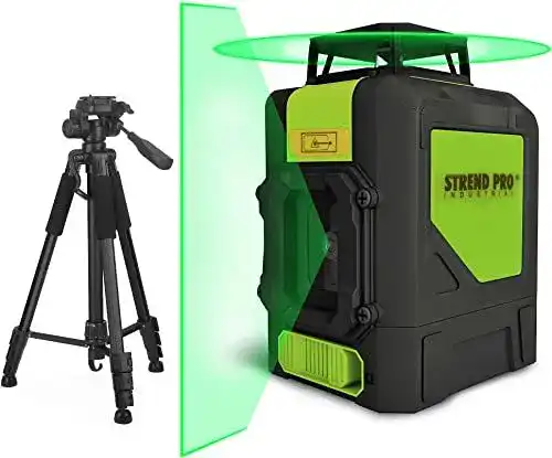 Kreuzlinienlaser mit Stativ von Strend Pro – 360 Grad Laser