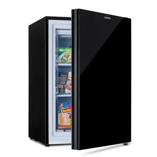 Klarstein Pluto Gefrierschrank 80 Liter mit Thermostat und Glasfront